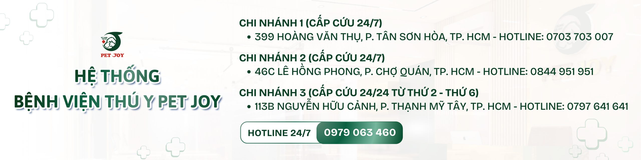 BỆNH VIỆN THÚ Y PET JOY - TRUNG TÂM CHĂM SÓC THÚ CƯNG UY TÍN TẠI TP. HỒ CHÍ MINH